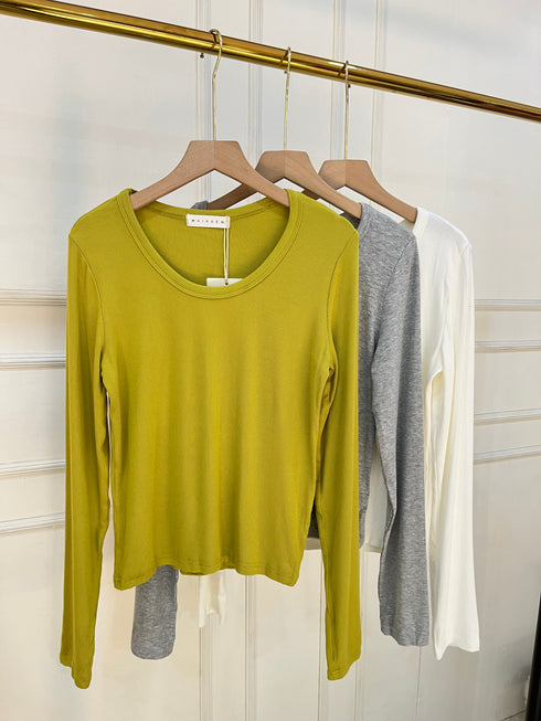 Women Casual Round Neck Long Sleeves Tops
